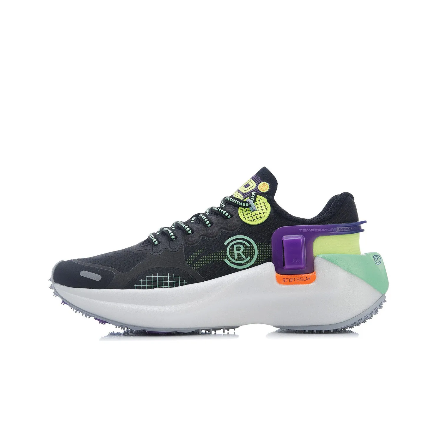 Лайнер RANGER Essential Rebound Low Top Беговые кроссовки Женские Черный Зеленый Фиолетовый