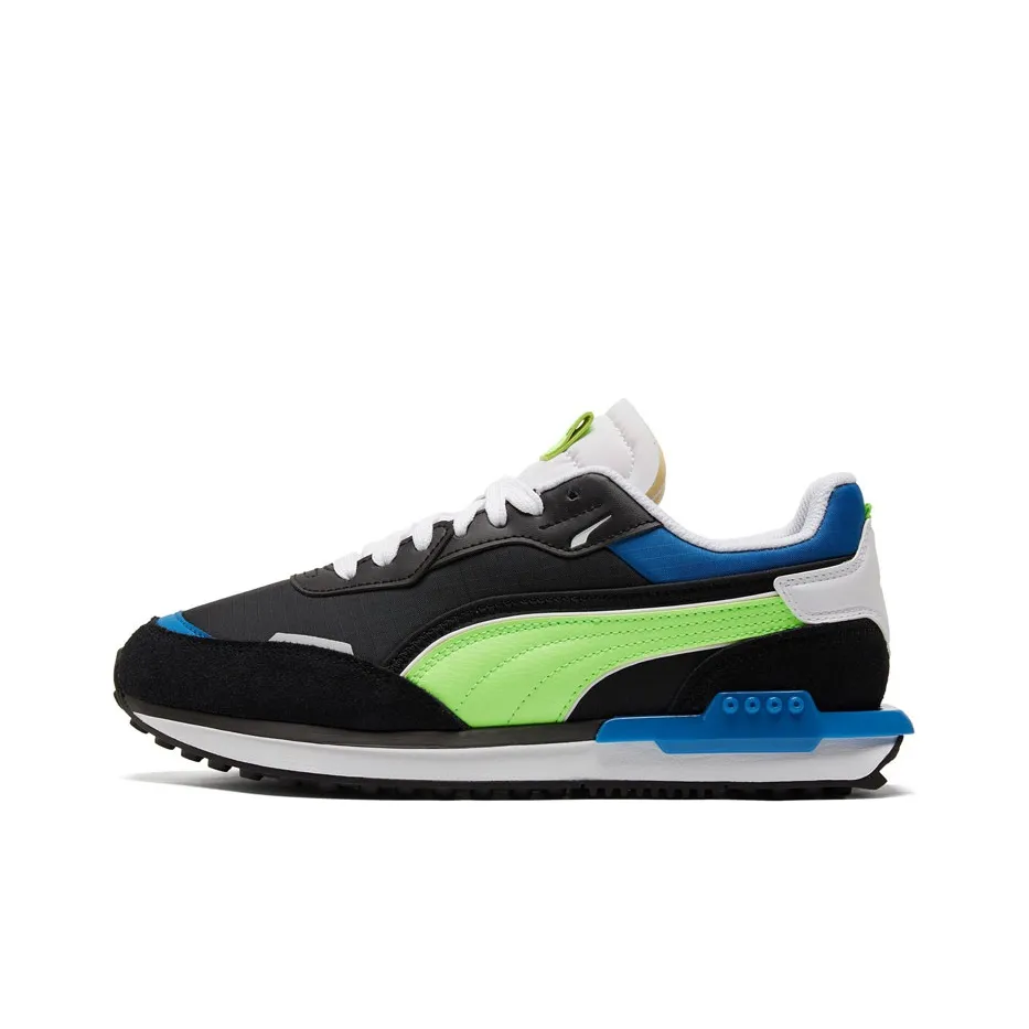 PUMA City Rider 'Electric   Black Green Glare'