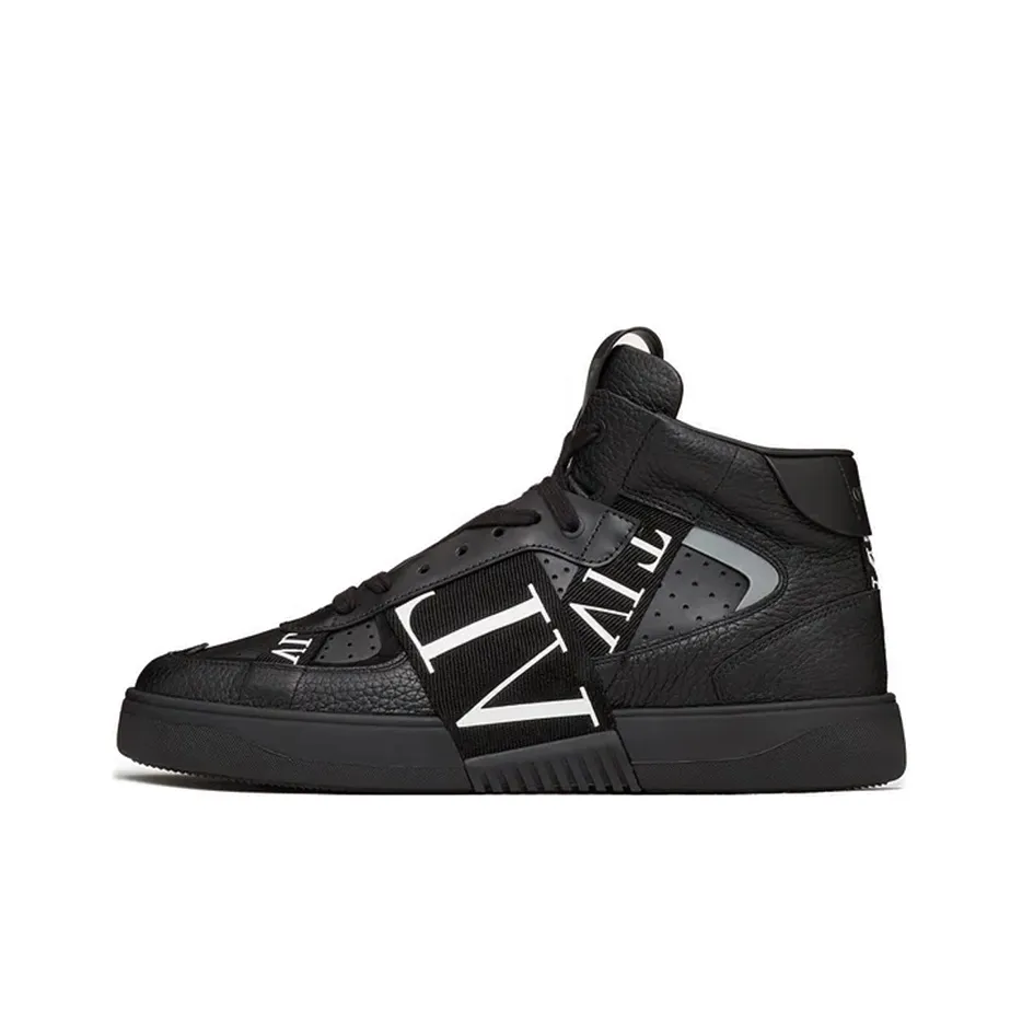 Valentino VL7N High Top Stylish Skateboarding Shoes Men's Black