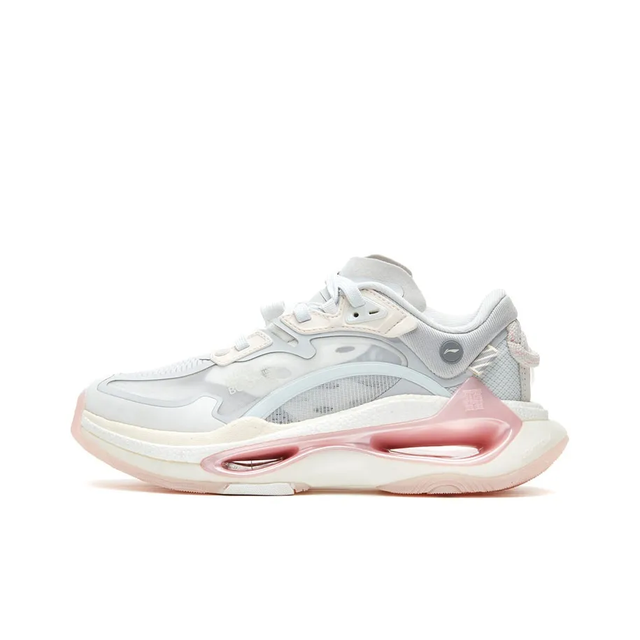 LiNing Exceed Infinity Running Shoes Women's Low top White/Grey/Powder
