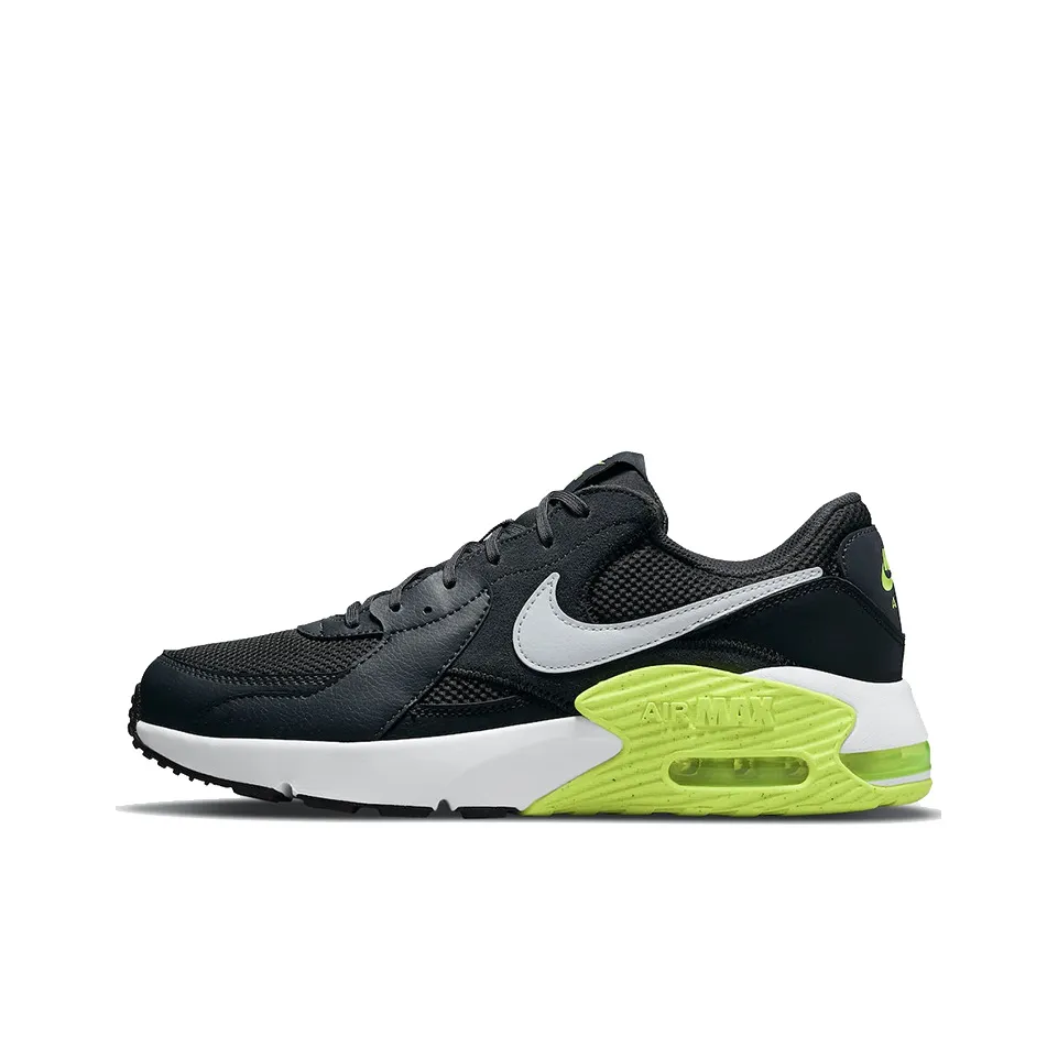 Nike Air Max Excee Low Беговые кроссовки Мужские Черные Зеленые