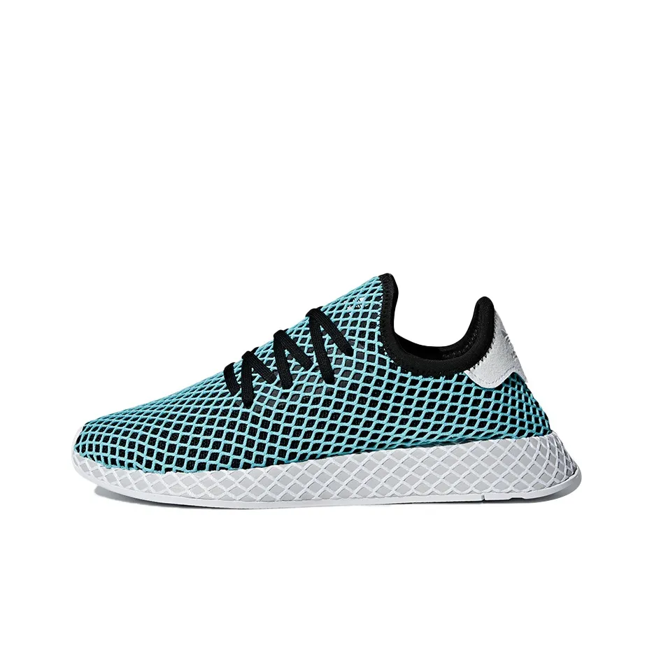 Adidas Originals Deerupt Slip-Resistant Низкие Беговые Кроссовки Мужские Синие Черные