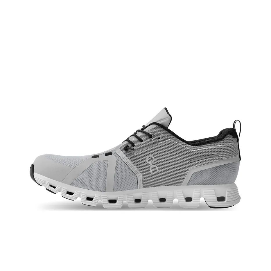 On Running Cloud 5 Waterproof Glacier Grey White Women
s