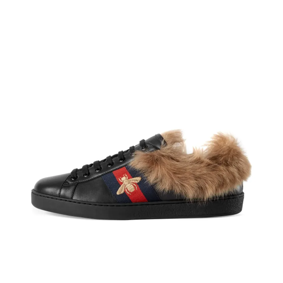 GUCCI Ace Wool Embroidered 'Bee Black'