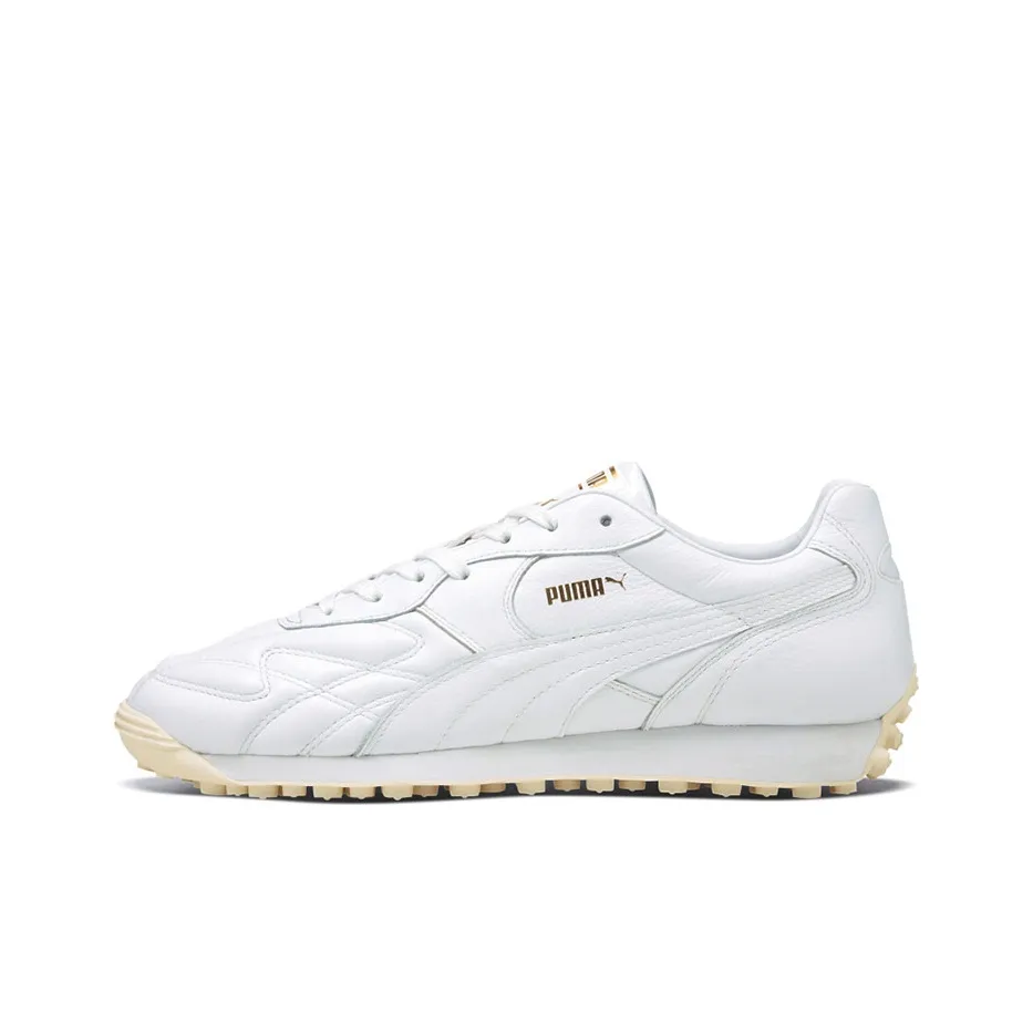 PUMA Shock Absorbers Slip-Resistant Abrasion-Resistant Lightweight Low-Top Casual Running Shoes Unisex White PUMA Shock Absorbers Противоскользящие устойчивые к истиранию легкие низкий топ повседневные беговые кроссовки унисекс белый