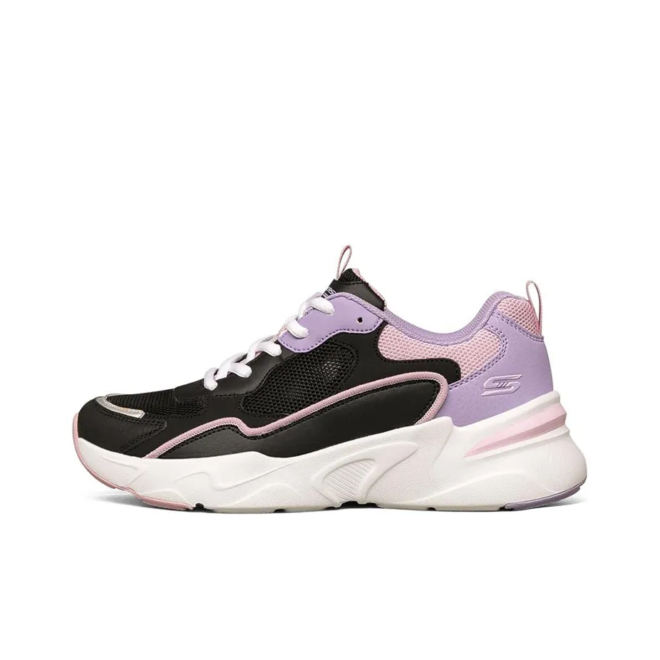 Skechers BOBS BAMINA Низкие Беговые Кроссовки Женские Черные Фиолетовые