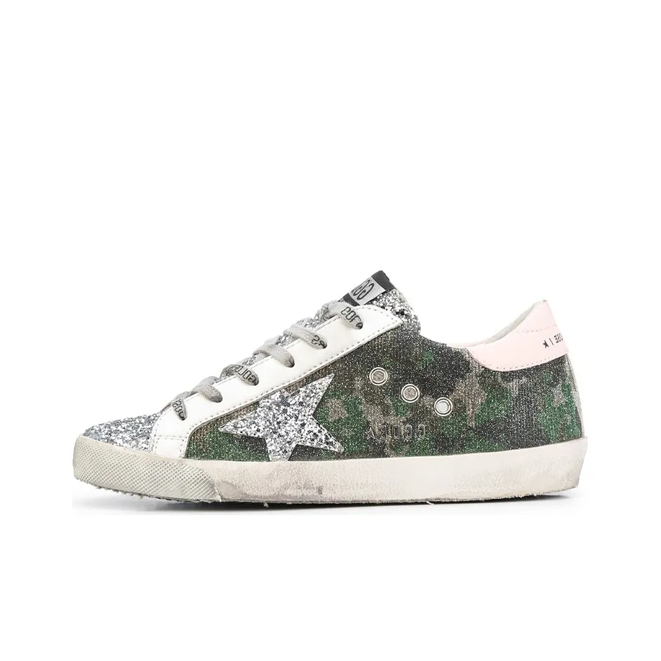 Golden Goose Super Star Low Top Stylish Skateboarding Shoes Epic Women's Camouflage