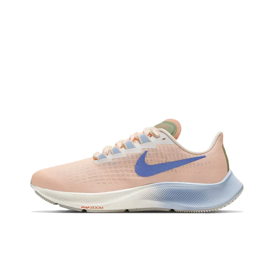 Nike Pegasus 37 Running Shoes Women's Low Top Pink/White/Blue