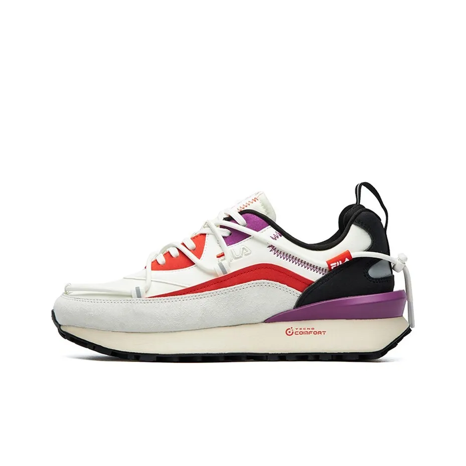 FILA FUSION Jogger DX Low Top Casual Running Shoes Women's White Purple