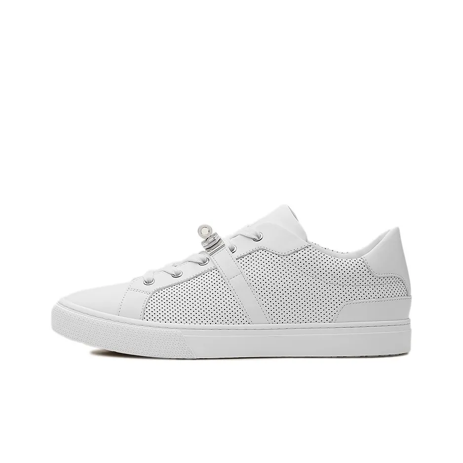 HERMES Day Skateboard Shoes Men Low-Top White