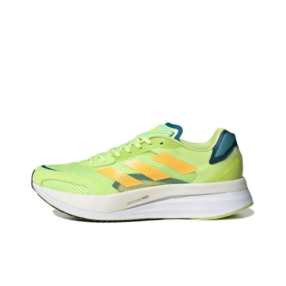 Adidas Adizero Boston 10 Pulse Lime Flash Orange Teal