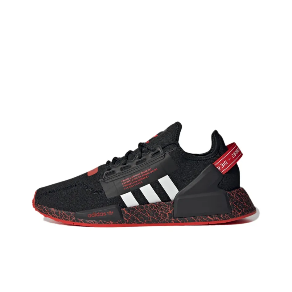 Adidas Nmd R1 V2 Crackled Black Red