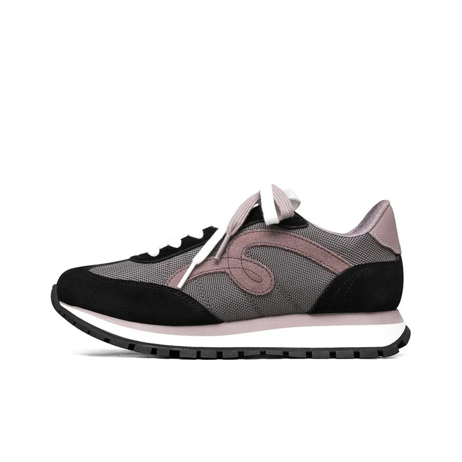 Skechers Bob's Low Top Running Shoes Women's Black Pink