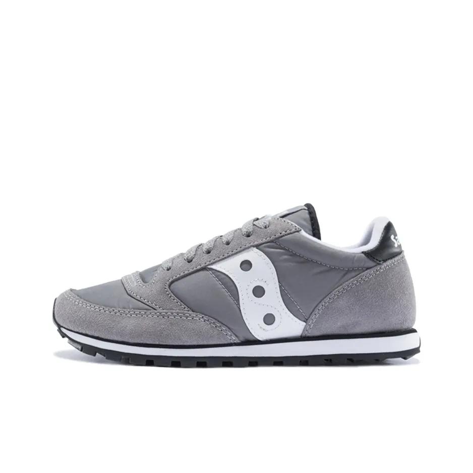 Saucony Jazz Series Cushioning, Abrasion Resistant, Breathable Support Low Top Running Shoes Women's Gray White