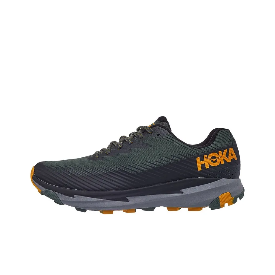HOKA ONE ONE Torrent 2 Running Shoes Men's Low top Black/Green/Yellow