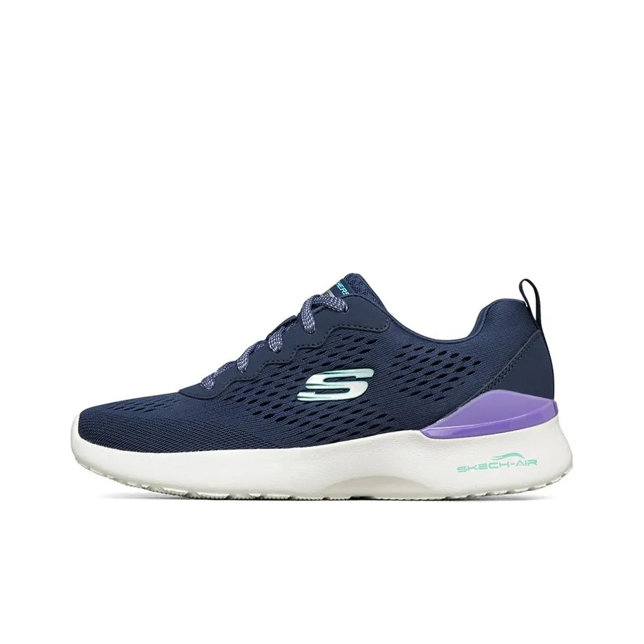 Skechers Skech Air Dynamight Low Топ Повседневные Беговые кроссовки Женские Синий Фиолетовый