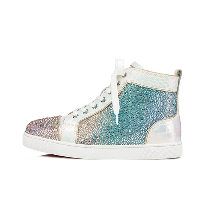 CL LUBOTING Louis Strass High Top Skateboard Shoes Women's Multicolor
