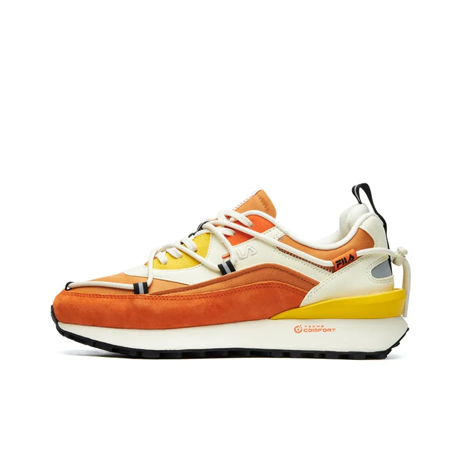 FILA FUSION Jogger DX Low Top Casual Running Shoes Women's Orange White