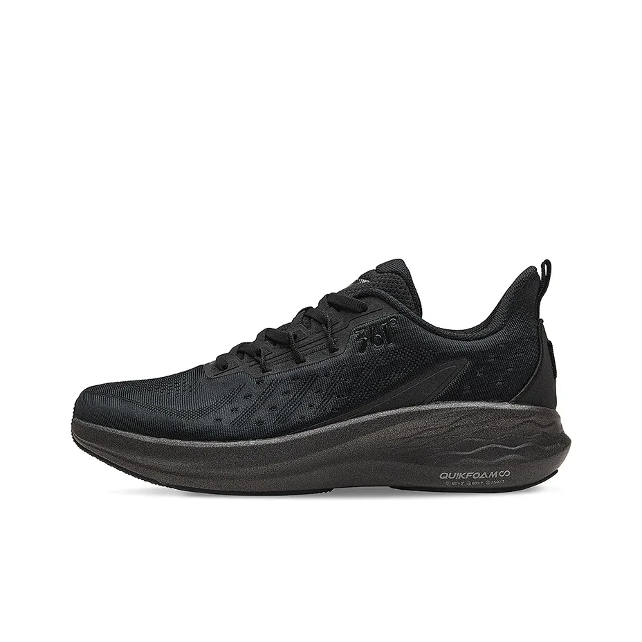 361° Flying Wing 2.0pro Wear Resistant Slip Resistant Low Top Running Shoes Men's Obsidian Black