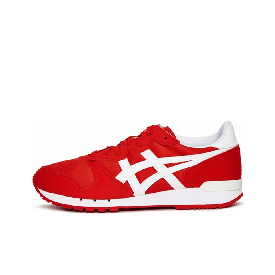 Onitsuka Tiger Alvarado Шокабойеры Противоскользящие Устойчивые к истиранию Низкий Топ Повседневные Беговые кроссовки Унисекс Красный