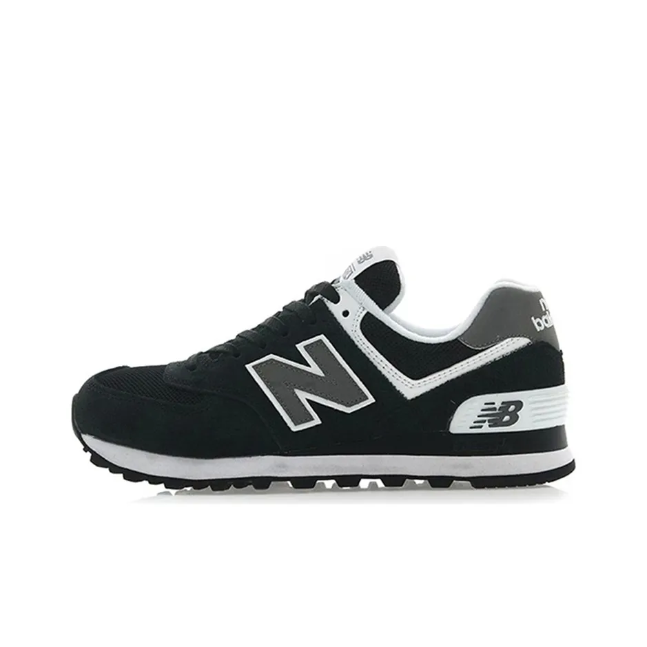 New Balance NB 574 Low Топ Марафон Беговые кроссовки Женские Стандартный черный