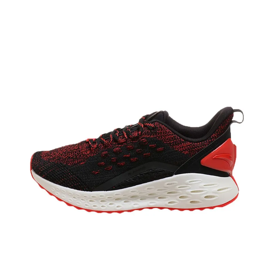 Anta Wormhole Technology Low Top Running Shoes Women's Black Red