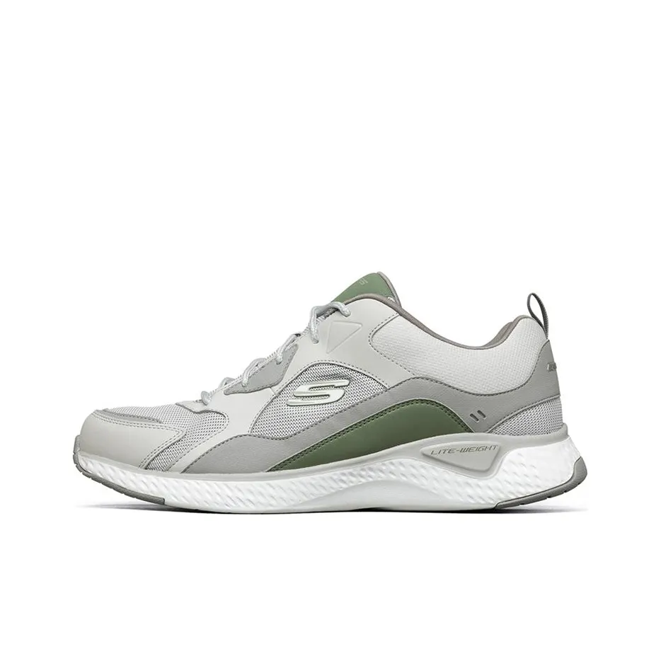 Skechers Solar Fuse Low Топ Повседневные Беговые Кроссовки Мужские Светло-Серые