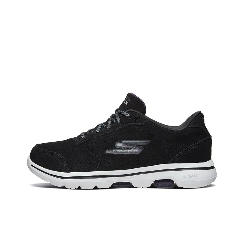 Skechers Go Walk 5 Низкие Кроссовки Спортивные Женские Черные Фиолетовые