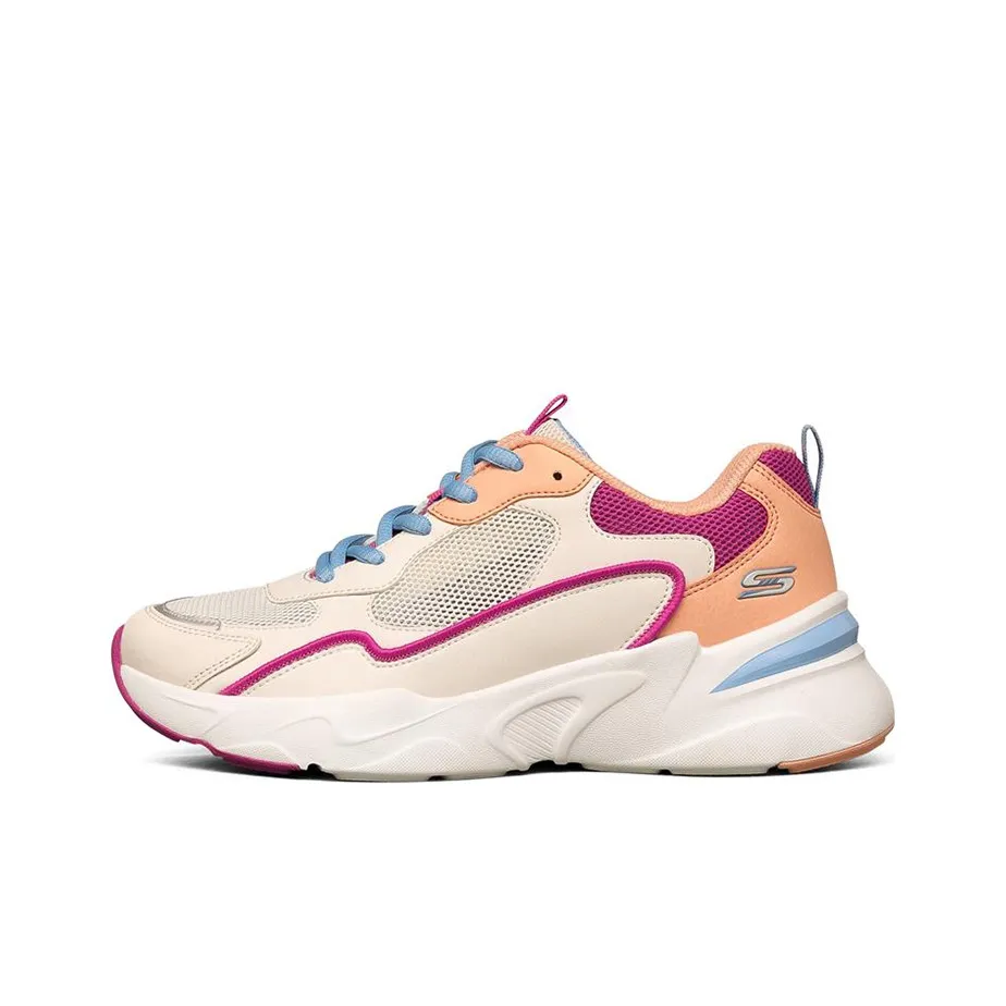 Skechers BOBS BAMINA Low Top Running Shoes Women's Beige Pink White