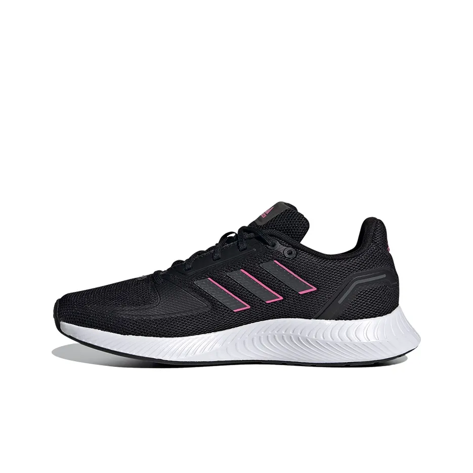 Adidas Neo Runfalcon 2,0 Амортизаторы Slip-resistant Abrasion-resistant Низкий топ Беговые кроссовки Женские Черный белый
