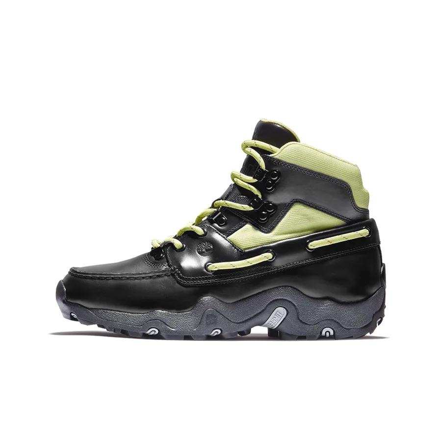 Timberland Outdoor Shoes Men High Top Black/Green