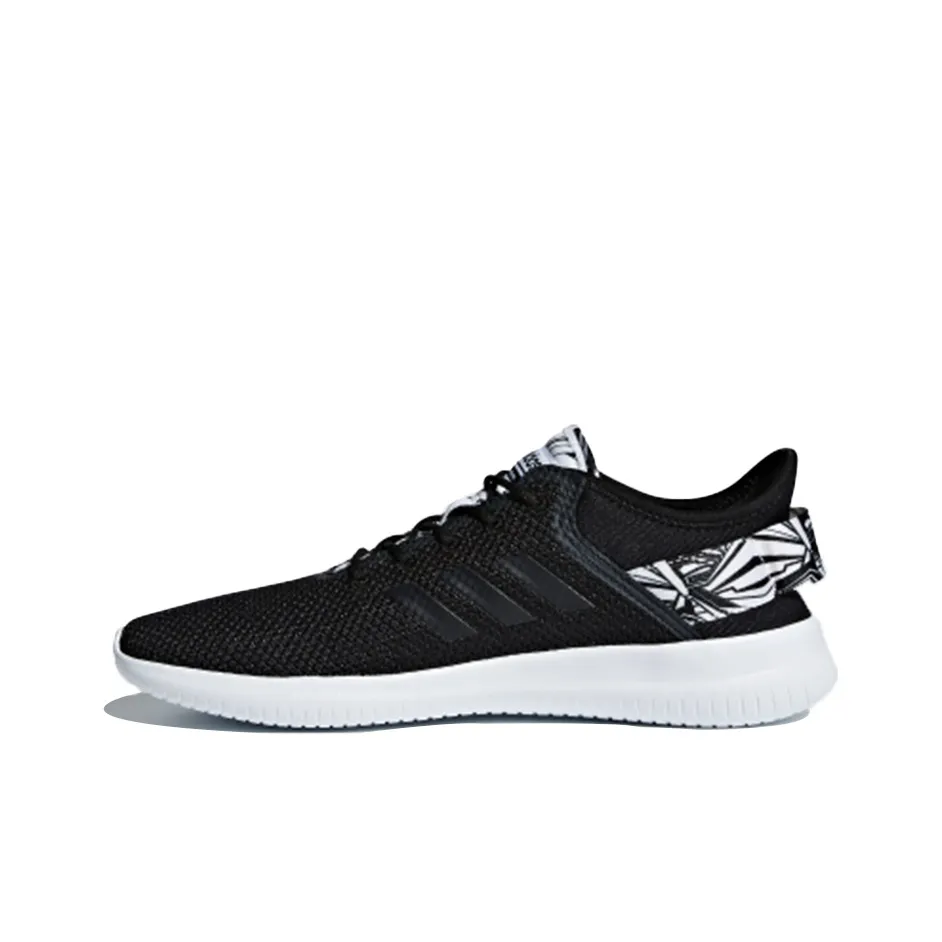 Adidas Neo Slip Resistant And Дышащий Низкий Топ Марафон Беговые кроссовки Женские Черный Белый