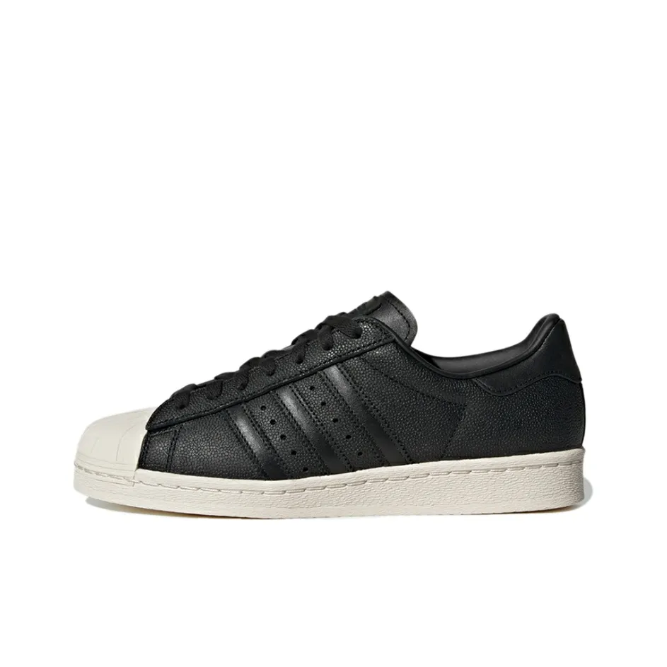 Adidas Originals Superstar 82 Износостойкий и Легкий Низкий Топ Скейтборд Кроссовки Унисекс Черный Белый