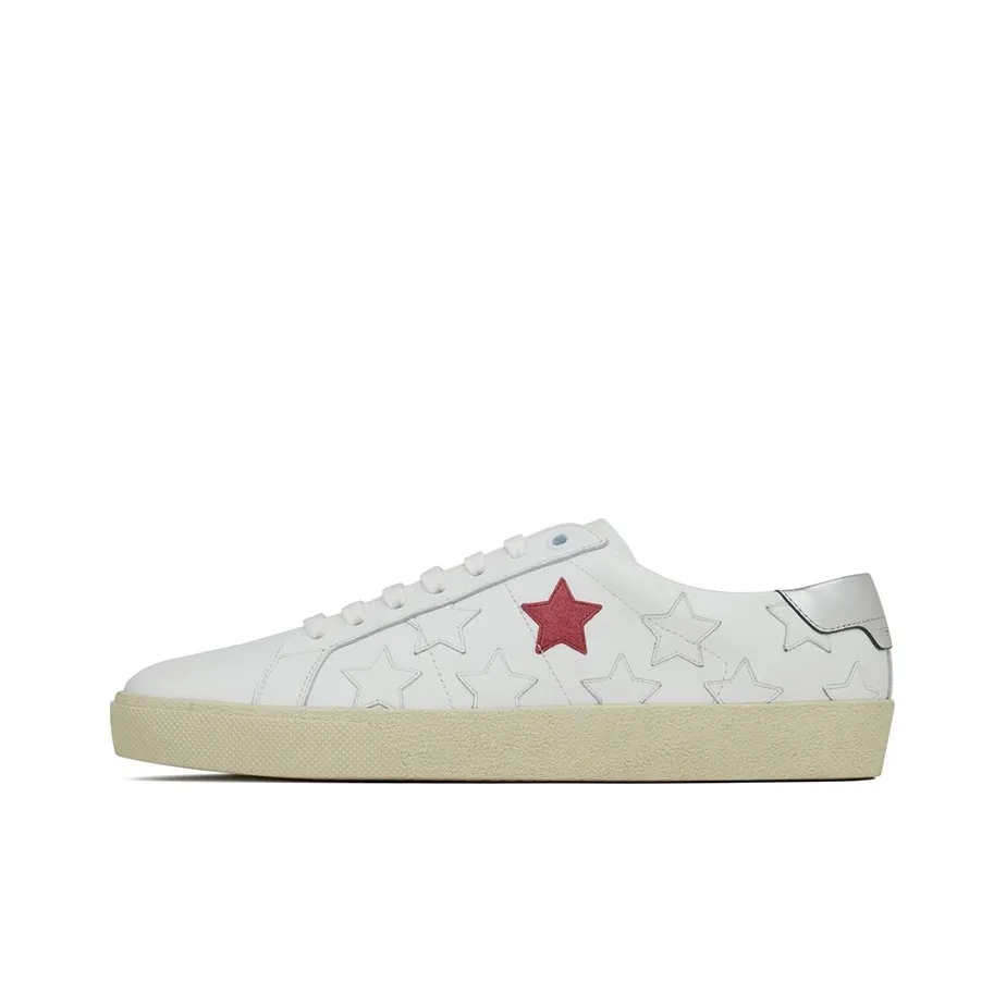 SAINT LAURENT Court Classic SL/06 Metallic California Bright White