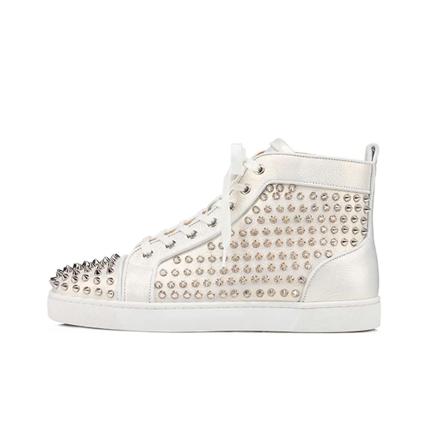 CL High Top Stylish Skateboarding Shoes Men's White