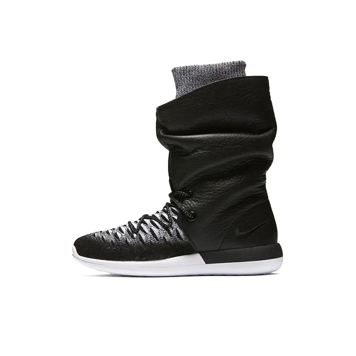 Nike Roshe Two Slip-Resistant и Abrasion-Resistant Покрытие High Top Беговые кроссовки Женские Черный Белый