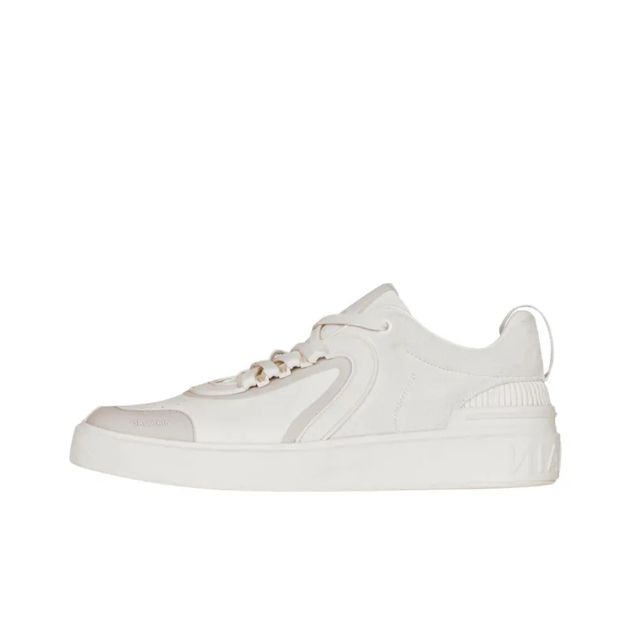 BALMAIN B Skate Low Топ Стильные Скейтбординги Мужской Белый