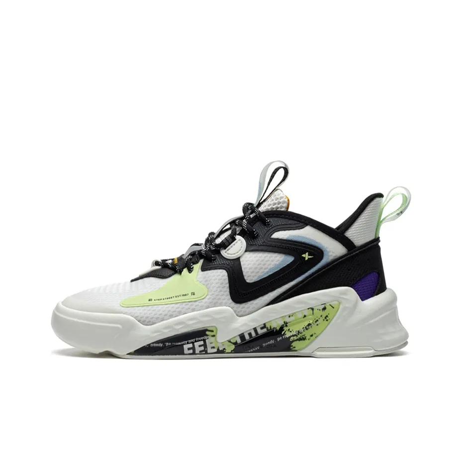 XTEP Fengxing 2,0 Slip Резистентный Устойчивый к истиранию Дышащий Низкий Топ Спортивная Повседневная Обувь Мужская Белый Черный Зеленый