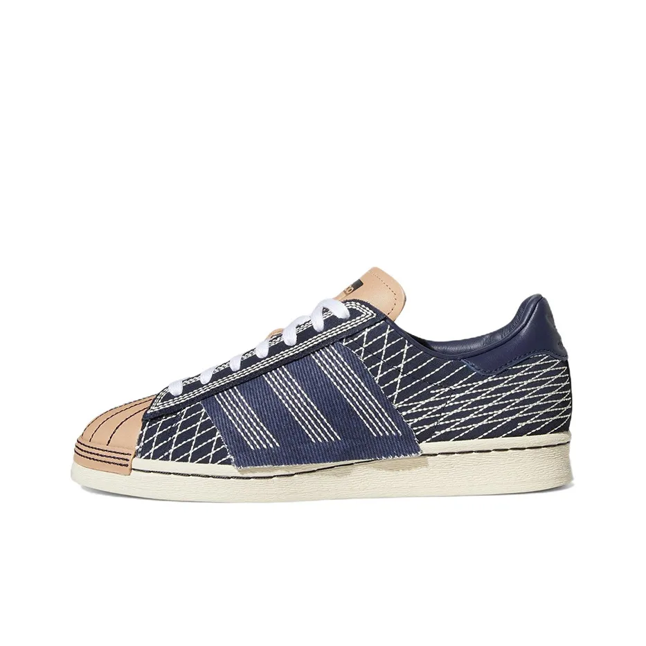 Adidas Originals Superstar 82 Skateboard Shoes Unisex Low Top Dark Blue