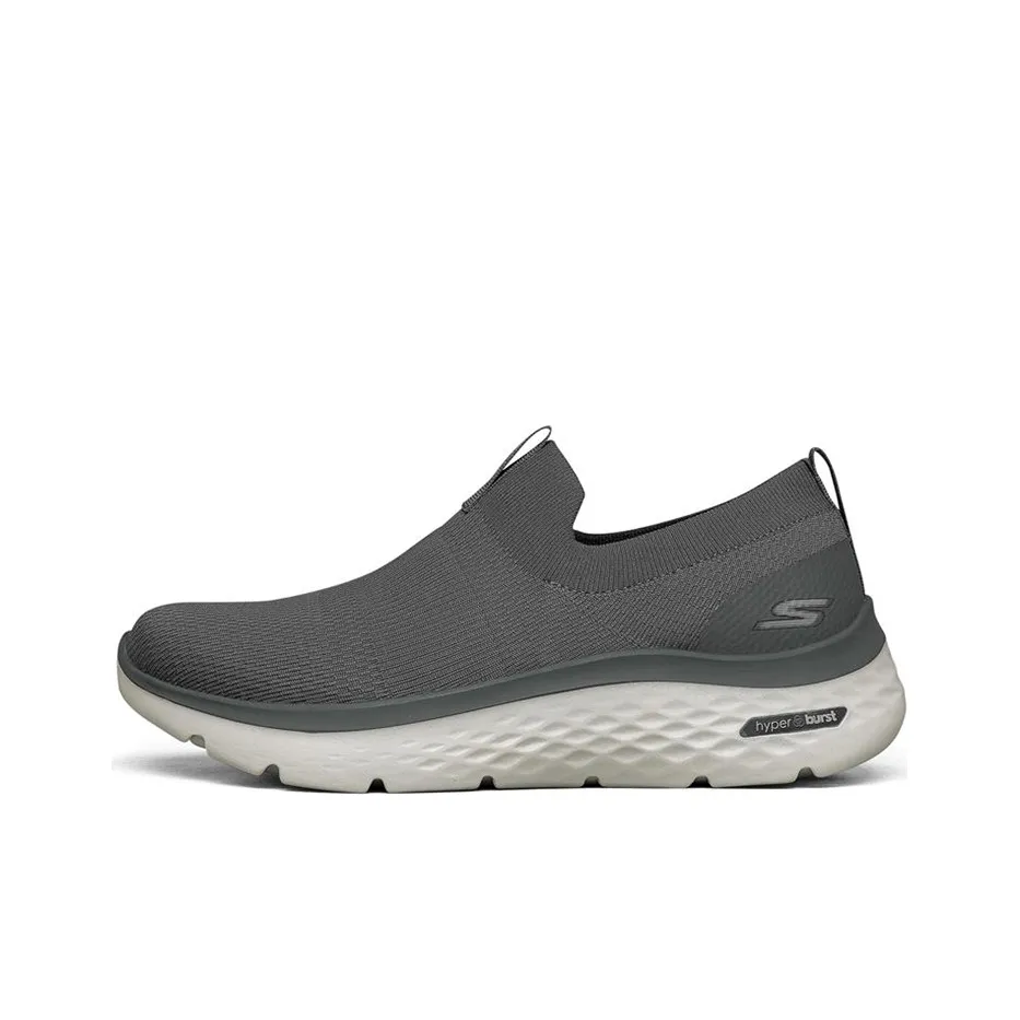 Skechers Go Walk Hyper Burst Cushioned Slip Resistant Abrasion Resistant Low Top Casual Shoes Men's Gray
