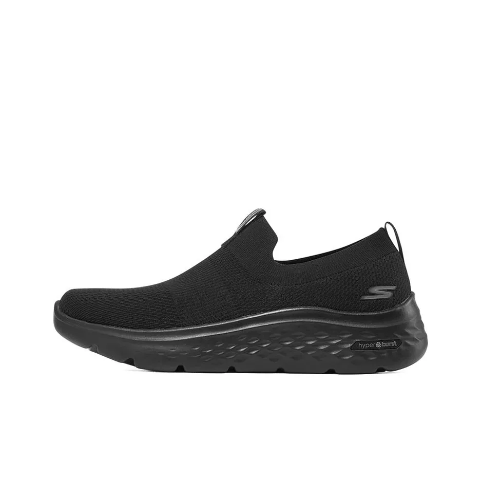 Skechers Go Walk Hyper Burst Cushioning Anti Slip And Wear Resistant Low Top Casual Shoes Men's Black