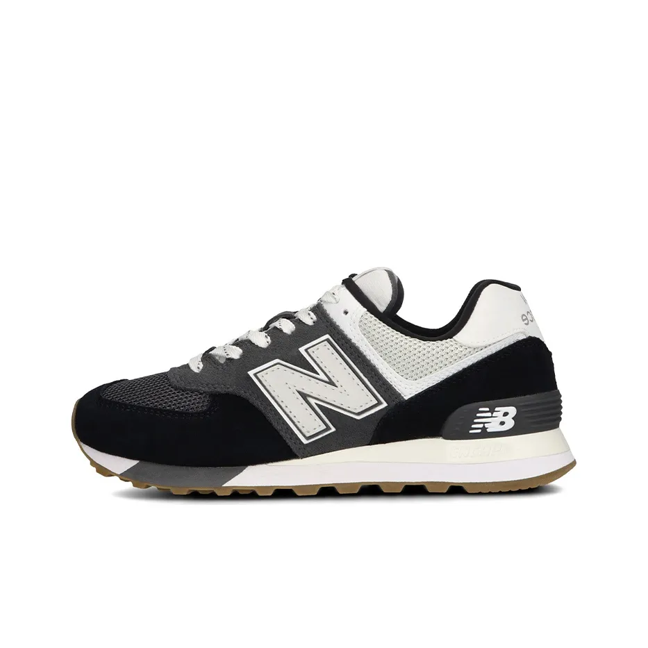 New Balance 574 Grey Black White Women's