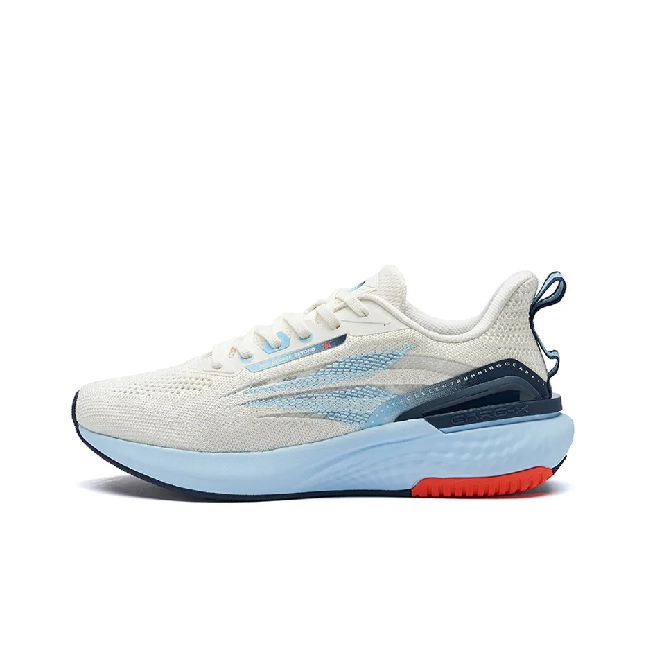 361° E-Strengthening Lightweight Cushioning Low-Top Running Shoes Men's White Blue