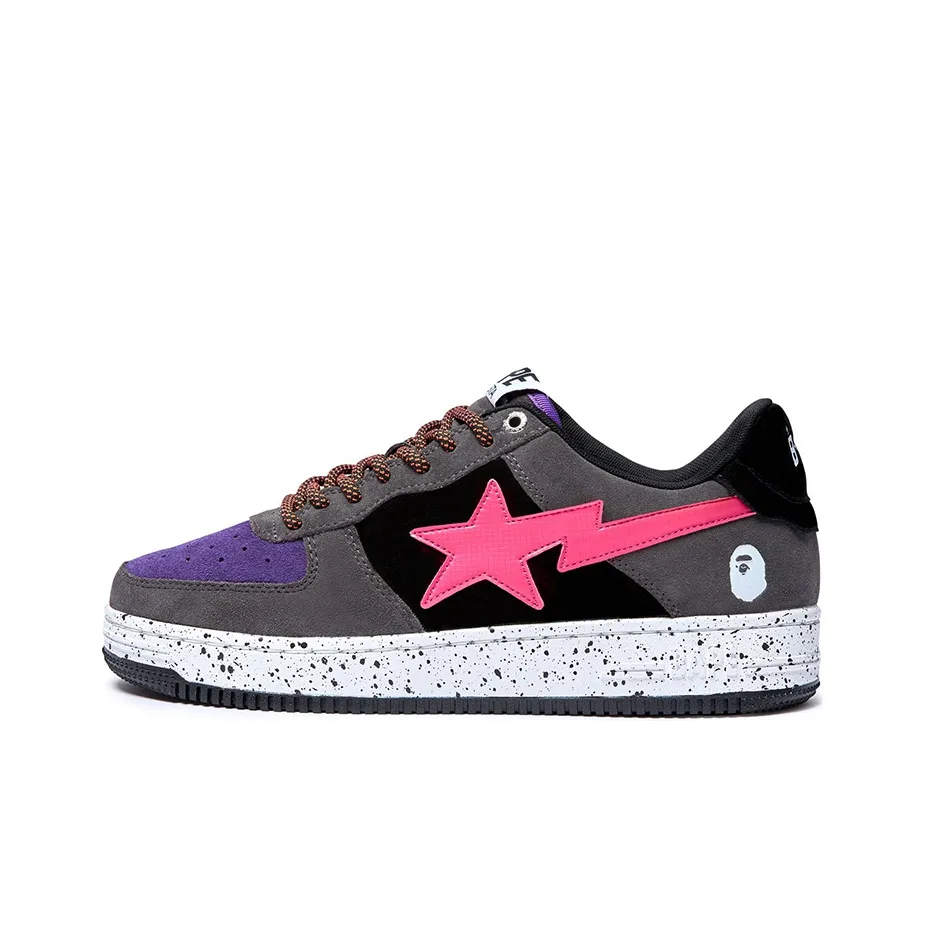 Air Zoom Structure 22 sneakers Bape Sta Black Grey Pink Suede