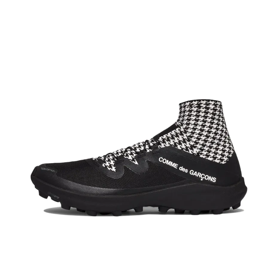Comme des Garçons x SALOMON Slip Резистентный Устойчивый к Износу Легкий MID Топ Casual Унисекс Черный Белый