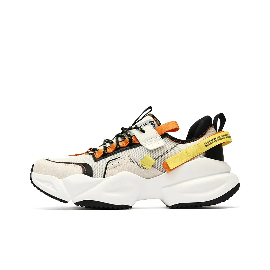 PONY NS502 Collection Легкий Амортизация Rebound Термический Низкий Топ Casual Unisex Light Yellow