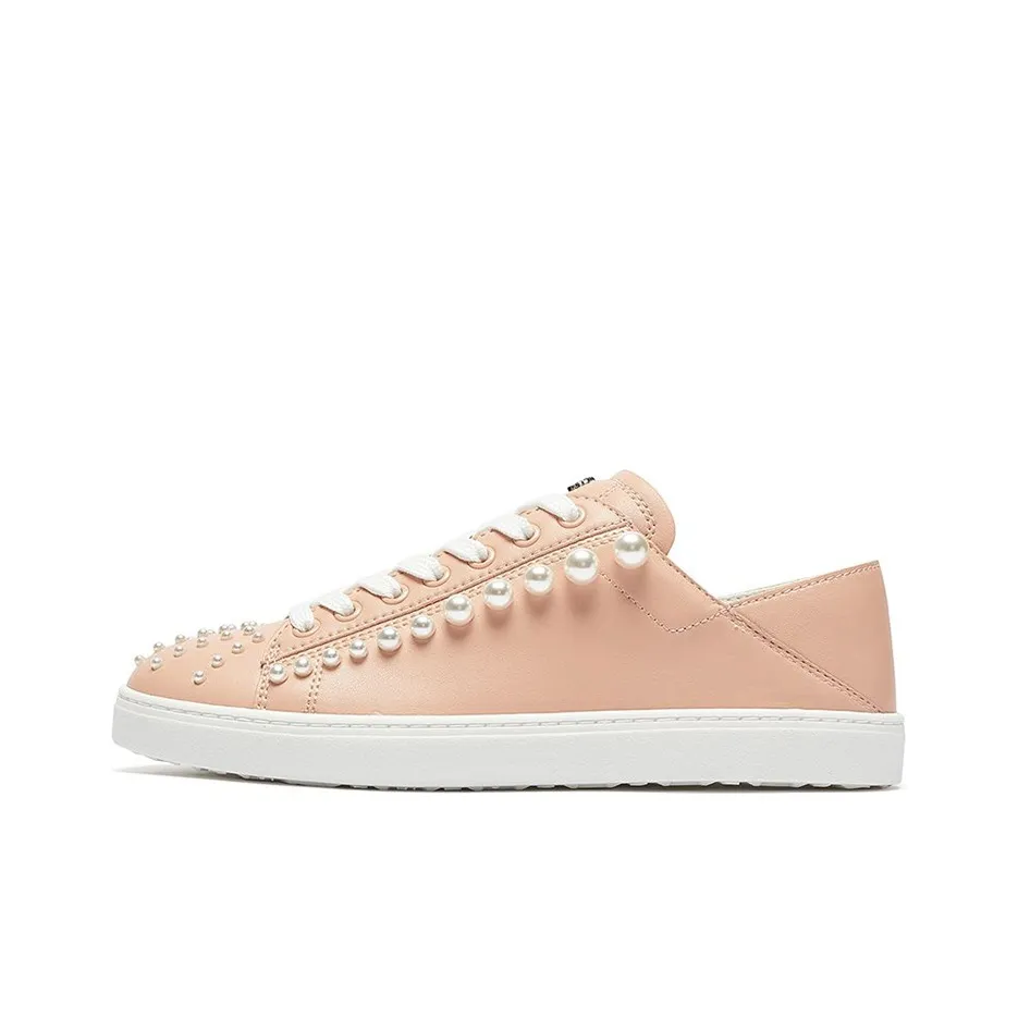 Stuart Weitzman/SW Goldie Convertible Low Top Stylish Skateboarding Shoes Women's Nude Pink