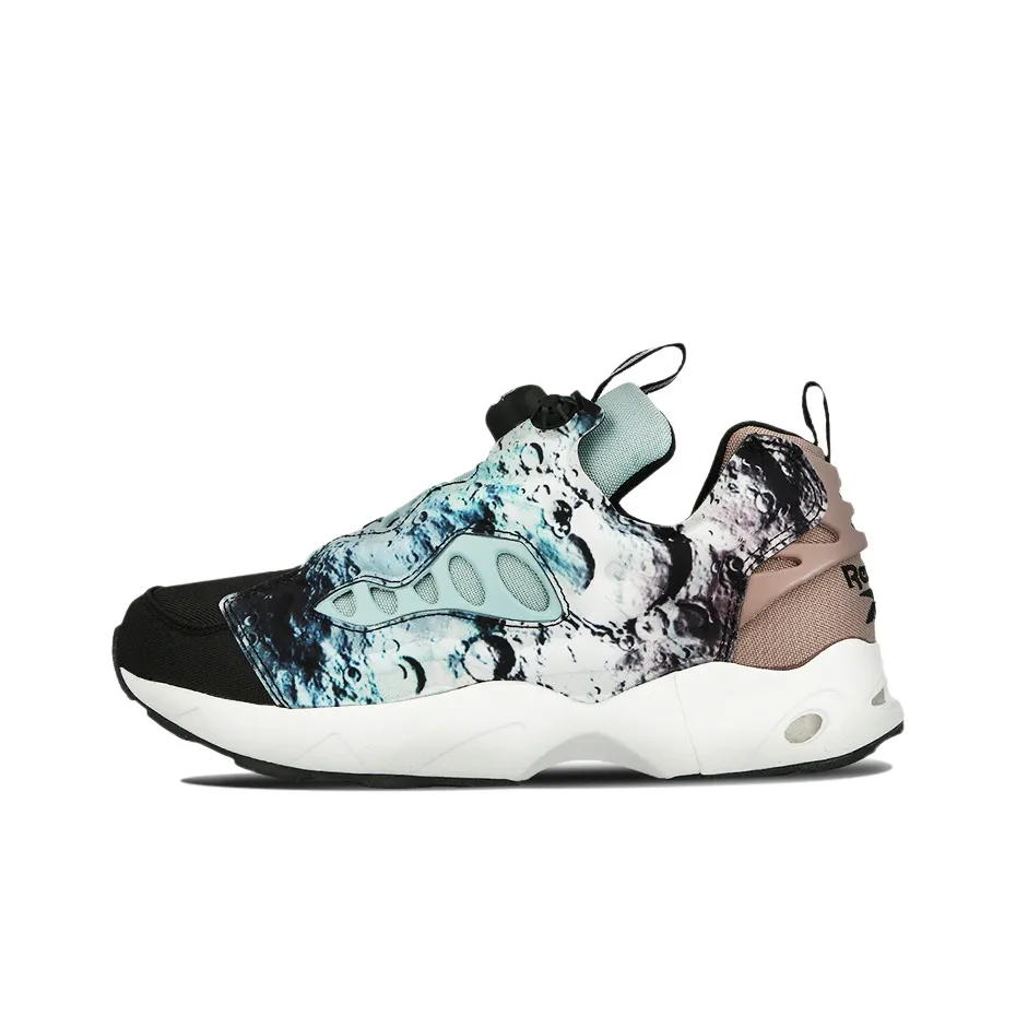 Reebok Instapump Fury Low Беговые кроссовки Мужские Черные Синие