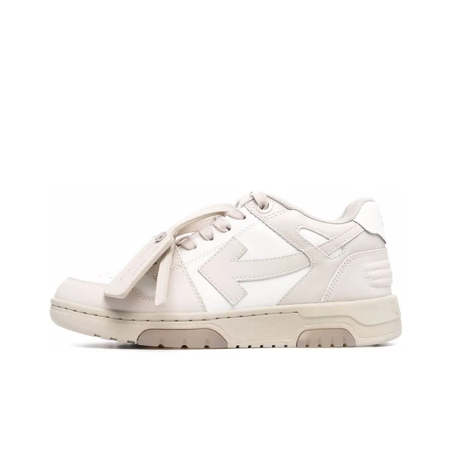OFF WHITE Out Of Office Low Top Sneakers 'White Beige' Women's