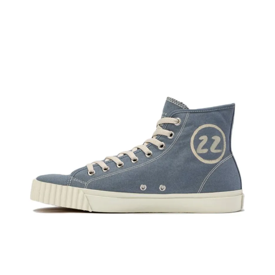 Maison Margiela Tabi High Top Stylish Skateboarding Shoes Women's Blue
